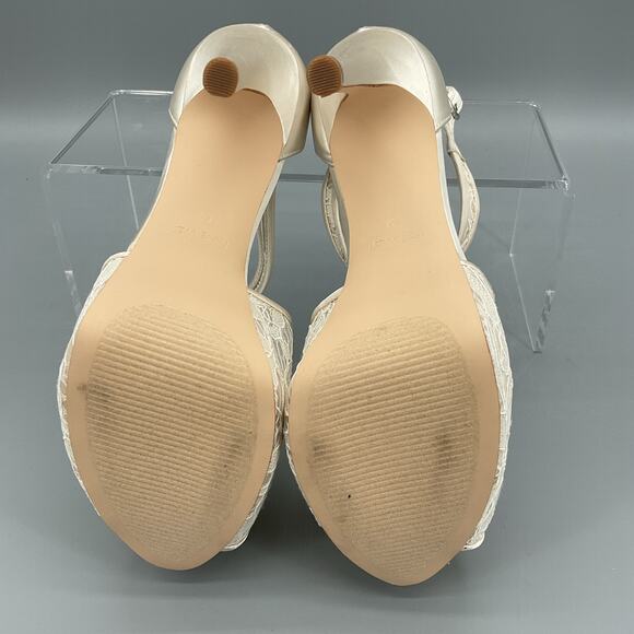 NEW Nine West Women’s Hanyap 2 Platform Sandals White Size 6M - Picture 8 of 10